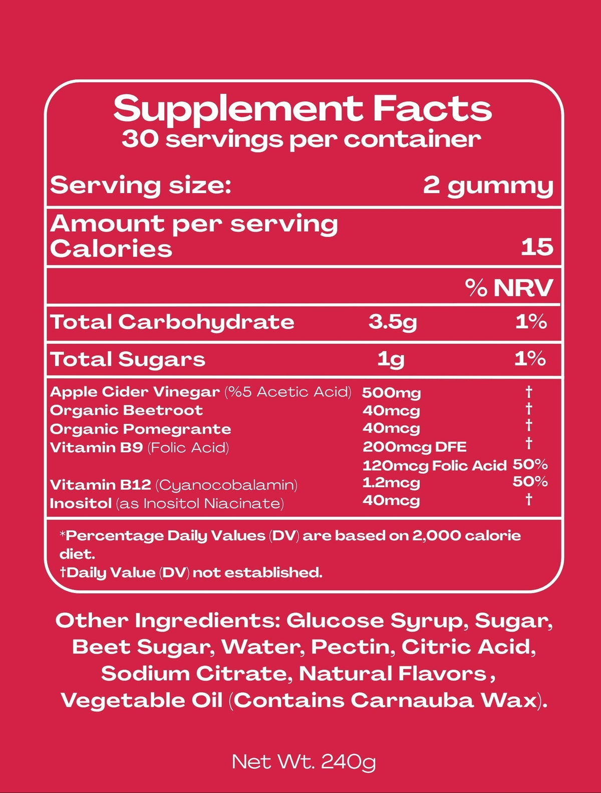 Apple Cider Vinegar 'SLIMMING' Gummies